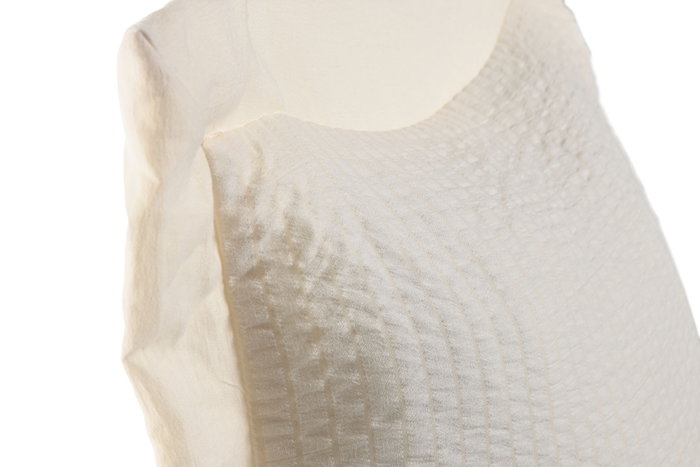 DKD Home Decor Set de 2 Cojines Blancos de Poliéster 45x8x45 cm