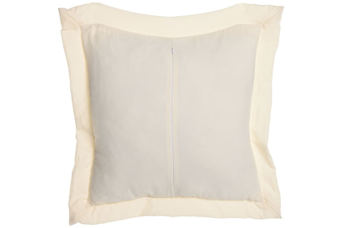 DKD Home Decor Set de 2 Cojines Blancos de Poliéster 45x8x45 cm