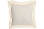 DKD Home Decor Set de 2 Cojines Blancos de Poliéster 45x8x45 cm