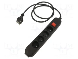 JONEX Prolongador de alimentación H05VV-F 3G1,5mm2 1,5m con interruptor