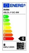 Avide Lámpara de mesa LED ABLDL-F-DC-8W Plegable Gris