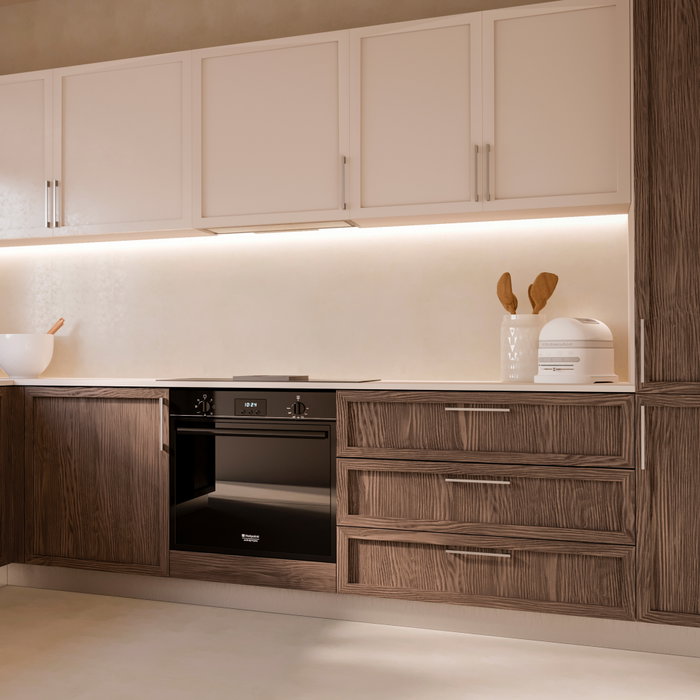 Emuca Lote de 5 tiradores para mueble Paiporta, L192mm, intereje 160mm, Zamak, Niquel Satinado Emuca Lote de 5 tiradores para mueble Paiporta, L192mm, intereje 160mm, Zamak, Niquel Satinado