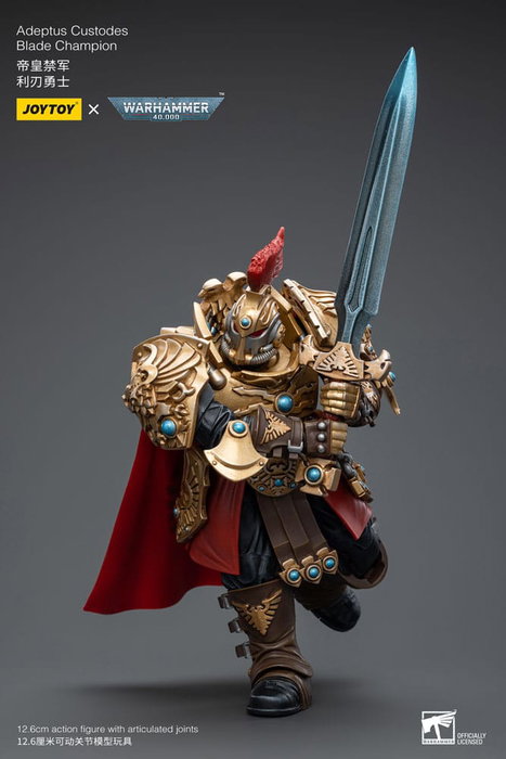 Warhammer 40k Figura 1/18 Adeptus Custodes Blade Champion 12 cm