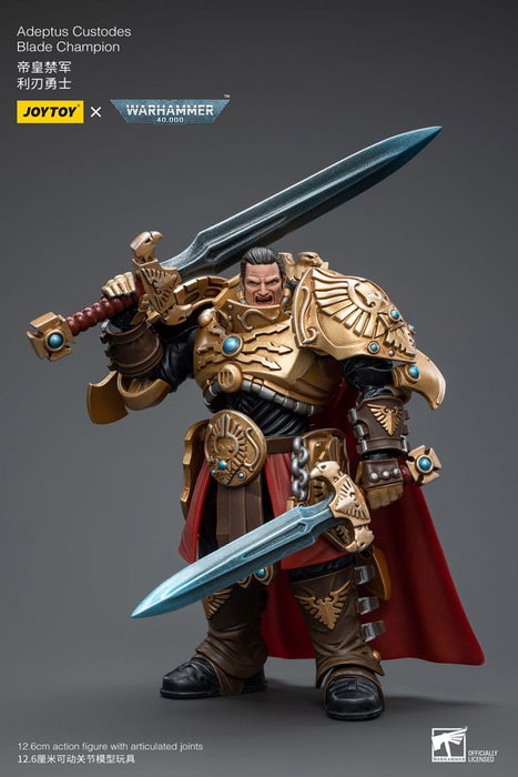 Warhammer 40k Figura 1/18 Adeptus Custodes Blade Champion 12 cm