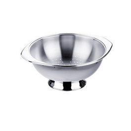 INOXIBAR Escurridera de acero inoxidable APARINOX - 24 cm de diámetro x 12 cm de alto