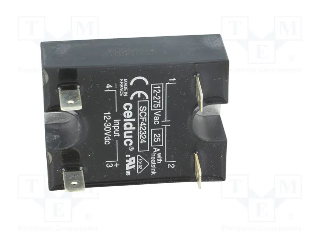 CELDUC SCF Relé de semiconductor monofásico 25A 12÷275VAC