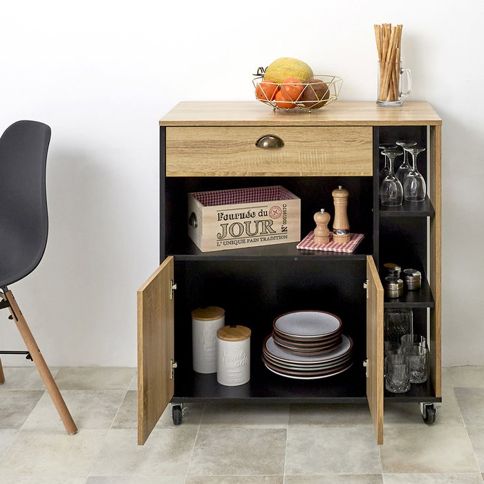 Home Deco Factory Servicio De Cocina Chef Colección Industriel 80x39 cm