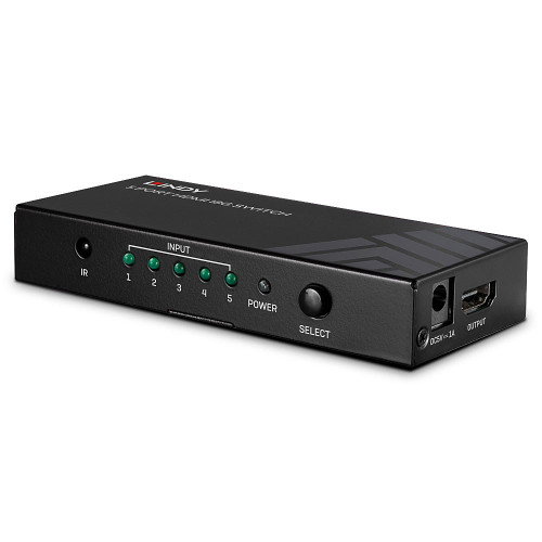 Lindy HDMI Switch 5 Puertos 18G 4K Ultra HD 38233