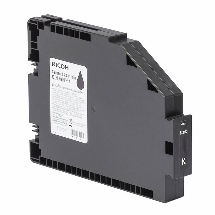 Ricoh Garment Ink Cartridge K (Hi Yield) Type 1 Negro para Ri 100