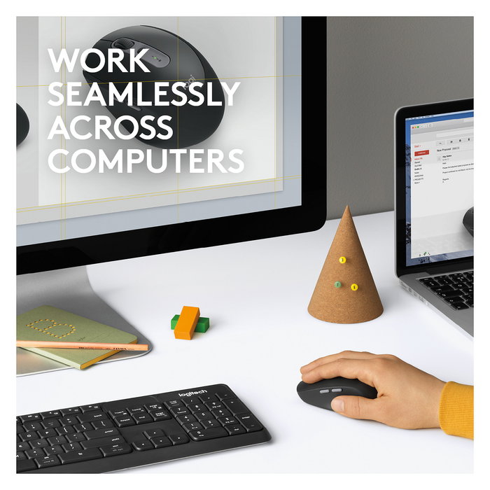 Logitech M590 Silent Ratón Óptico Bluetooth Graphite