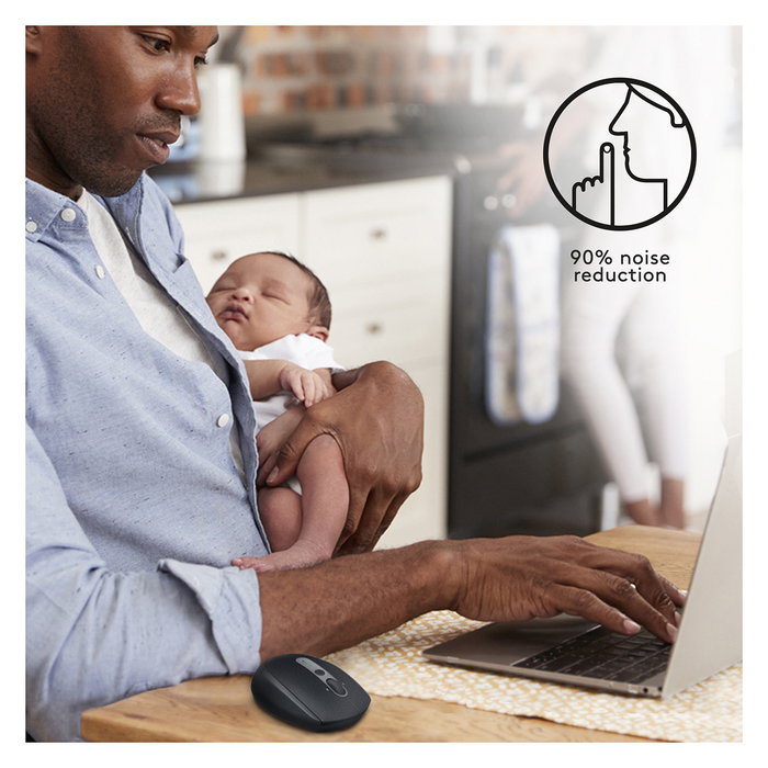 Logitech M590 Silent Ratón Óptico Bluetooth Graphite