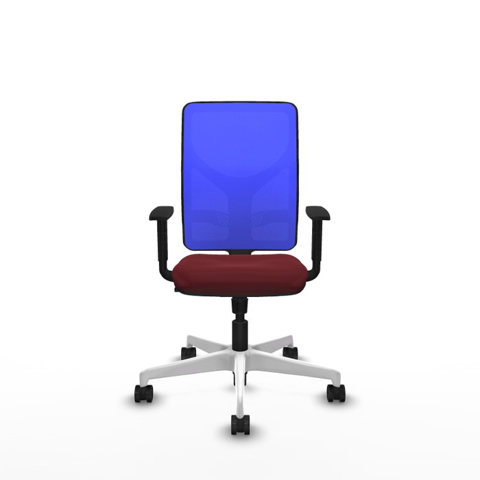 PIQUERAS Y CRESPO Silla de oficina Motilla con mecanismo Sincro, Granate y Azul PIQUERAS Y CRESPO Silla de oficina Motilla con mecanismo Sincro, Granate y Azul