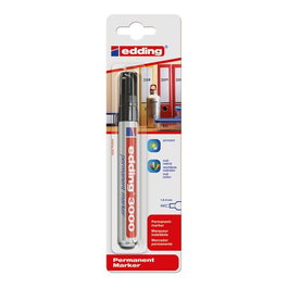 Marcador Permanente Edding 3000 Conico Negro Blister De 1 (Set de 10)