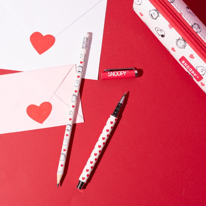 Erik Portatodo + Boligrafo y Lapiz Snoopy Peanuts