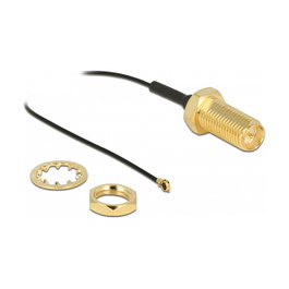 DeLOCK Cable de antena coaxial RP-SMA hembra a I-PEX Inc., MHF 4 macho, 0,35 m