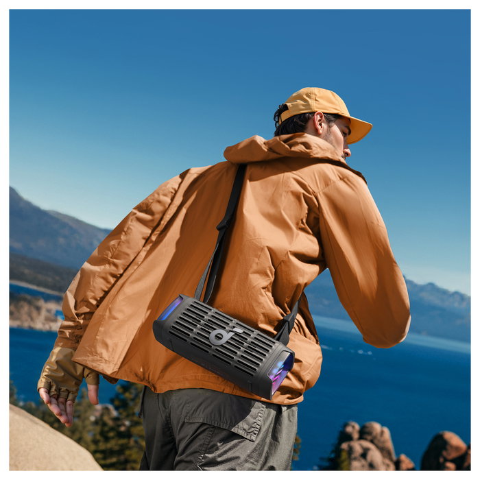 Anker Soundcore Boom 3i Altavoz Bluetooth Portátil 50W IP68 Resistente al Agua 16h Autonomía Negro BassUp TWS Stereo Outdoor Lautsprecher