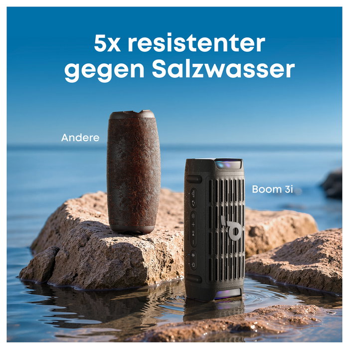 Anker Soundcore Boom 3i Altavoz Bluetooth Portátil 50W IP68 Resistente al Agua 16h Autonomía Negro BassUp TWS Stereo Outdoor Lautsprecher