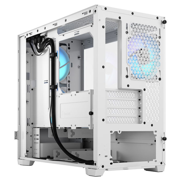 Fractal Design Pop Mini Air RGB TG Clear White Caja PC Mini Tower Blanca con Ventana y RGB