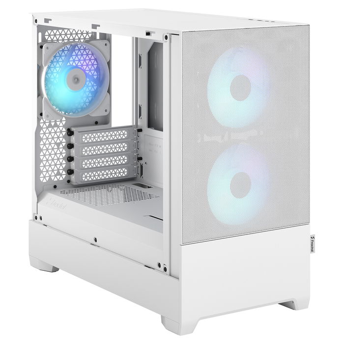 Fractal Design Pop Mini Air RGB TG Clear White Caja PC Mini Tower Blanca con Ventana y RGB