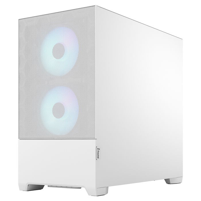 Fractal Design Pop Mini Air RGB TG Clear White Caja PC Mini Tower Blanca con Ventana y RGB