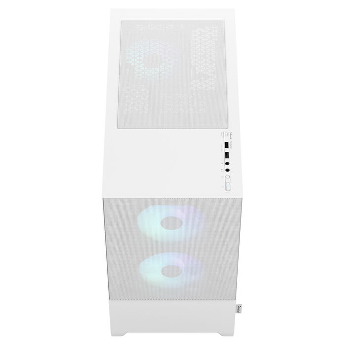 Fractal Design Pop Mini Air RGB TG Clear White Caja PC Mini Tower Blanca con Ventana y RGB