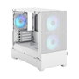 Fractal Design FD-C-POR1M-01 Pop Mini Air Caja de PC Blanca Micro ATX, Mini-ITX, con Ventana Lateral, Control RGB, 2x120mm Frontales