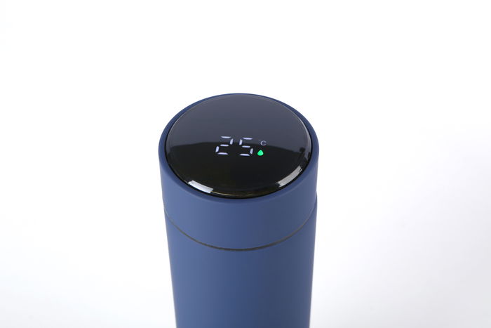 Inde Termo de Acero Inoxidable con Medidor de Temperatura 480 ml - 6.5x22.5 cm (12 Unidades)