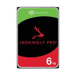 Seagate IronWolf Pro ST6000NT001 Disco Duro Interno de 6TB, 7200RPM, 256MB Cache, 3.5"