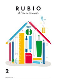 RUBIO Cuaderno A4 de Colorear Nº 2 (3-4 años)