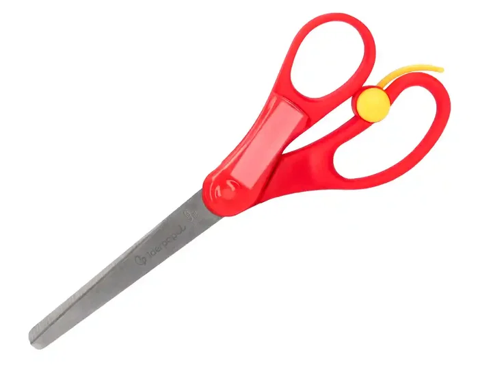 Liderpapel Tijera 15 cm con Resorte para Facilitar el Corte, Punta Redonda, Acero Inoxidable, Apta para Todos los Usos Liderpapel Tijera 15 cm con Resorte para Facilitar el Corte, Punta Redonda, Acero Inoxidable, Apta para Todos los Usos