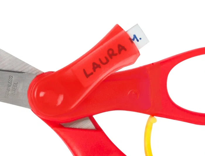 Liderpapel Tijera 15 cm con Resorte para Facilitar el Corte, Punta Redonda, Acero Inoxidable, Apta para Todos los Usos