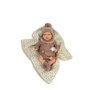 Muñecas Arias Muñeca Reborn Greta Rosa con Manta de 40 cm
