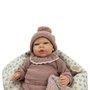 Muñecas Arias Muñeca Reborn Greta Rosa con Manta de 40 cm