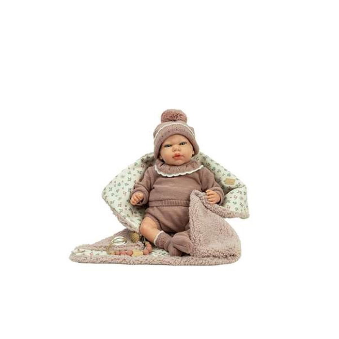 Muñecas Arias Muñeca Reborn Greta Rosa con Manta de 40 cm Muñecas Arias Muñeca Reborn Greta Rosa con Manta de 40 cm