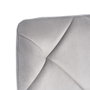 Ixia Silla de Terciopelo Gris Tejido-Metal