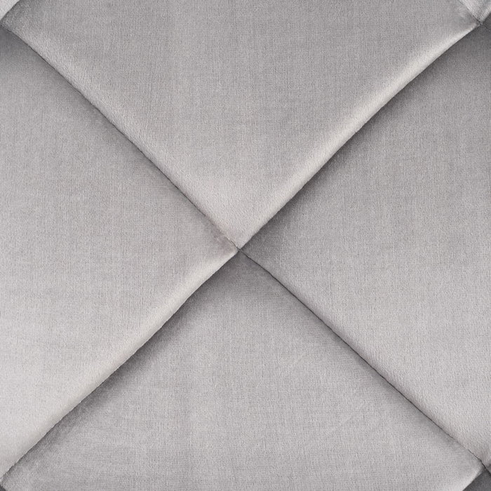 Ixia Silla de Terciopelo Gris Tejido-Metal