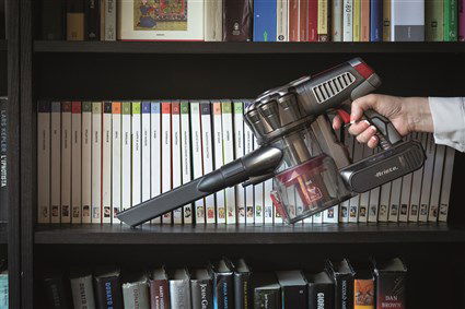 Ariete 2757 Aspirador Escoba Sin Cable 2 en 1, 22V Litio, Autonomía 45 Minutos, Ligero y Potente para Limpieza Completa