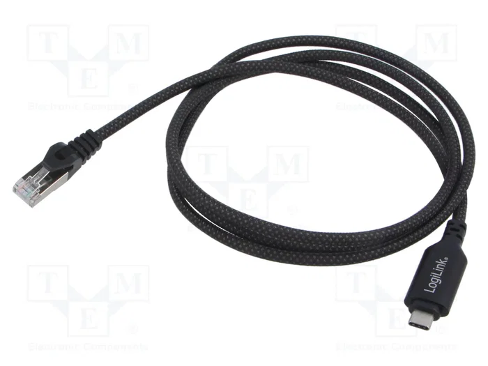 LogiLink Cable Adaptador Ethernet USB 3.2 Tipo C a RJ45, 1 m LogiLink Cable Adaptador Ethernet USB 3.2 Tipo C a RJ45, 1 m