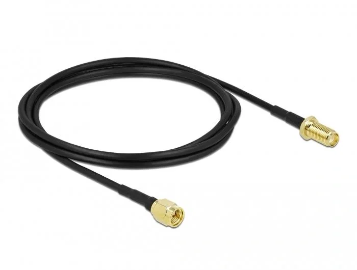 DeLOCK Cable de antena coaxial SMA macho a SMA hembra LMR/CFD100 2 m DeLOCK Cable de antena coaxial SMA macho a SMA hembra LMR/CFD100 2 m