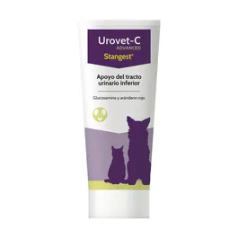 Stangest Urovet-C Advanced 100 gr Alimento Complementario con Omega-3, Glucosamina y L-Teanina para Tracto Urinario Inferior Perros y Gatos