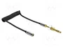 DeLOCK 85831 Cable de extensión de audio en espiral 3,5 mm con adaptador de 6,35 mm