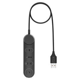 Jabra Cable de Control UC USB-A 50-2219 Negro para Auriculares Engage 50 II, Compatible con Windows y Mac