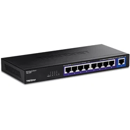 TRENDnet TEG-S591 Switch de 9 Puertos No Administrado, 8x 2.5G + 1x 10G Ethernet, 60 Gbit/s, Full Duplex, Montaje en Pared