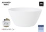 La Mediterranea Ensaladera Mate White 25.5 x 13.5 cm (8 Unidades) introduced by La Mediterranea