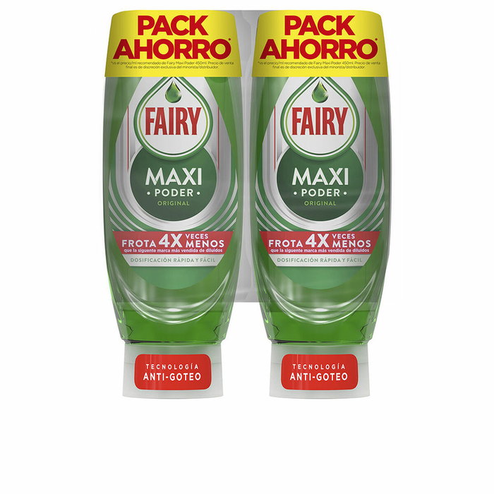 Fairy Maxi Poder Lavavajillas Concentrado Pack 2 x 450 ml Fairy Maxi Poder Lavavajillas Concentrado Pack 2 x 450 ml