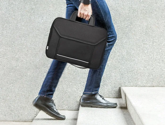Q-connect Maletín para portátil 15,4'' negro