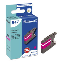 Pelikan B47 Magenta Cartucho de Tinta Compatible para Brother LC1280XL M