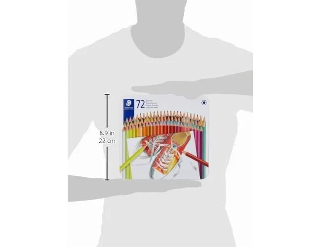 Staedtler Lápices de Colores 72 Unidades Colores Surtidos en Caja Metálica