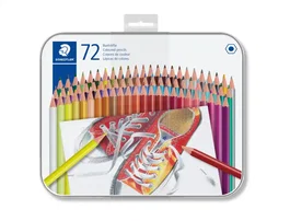 Staedtler Lápices de Color Caja Metálica de 72 Unidades Colores Surtidos