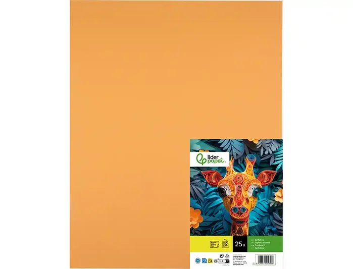 Liderpapel Cartulina Avellana 50x65 cm 180 g (25 hojas) Liderpapel Cartulina Avellana 50x65 cm 180 g (25 hojas)